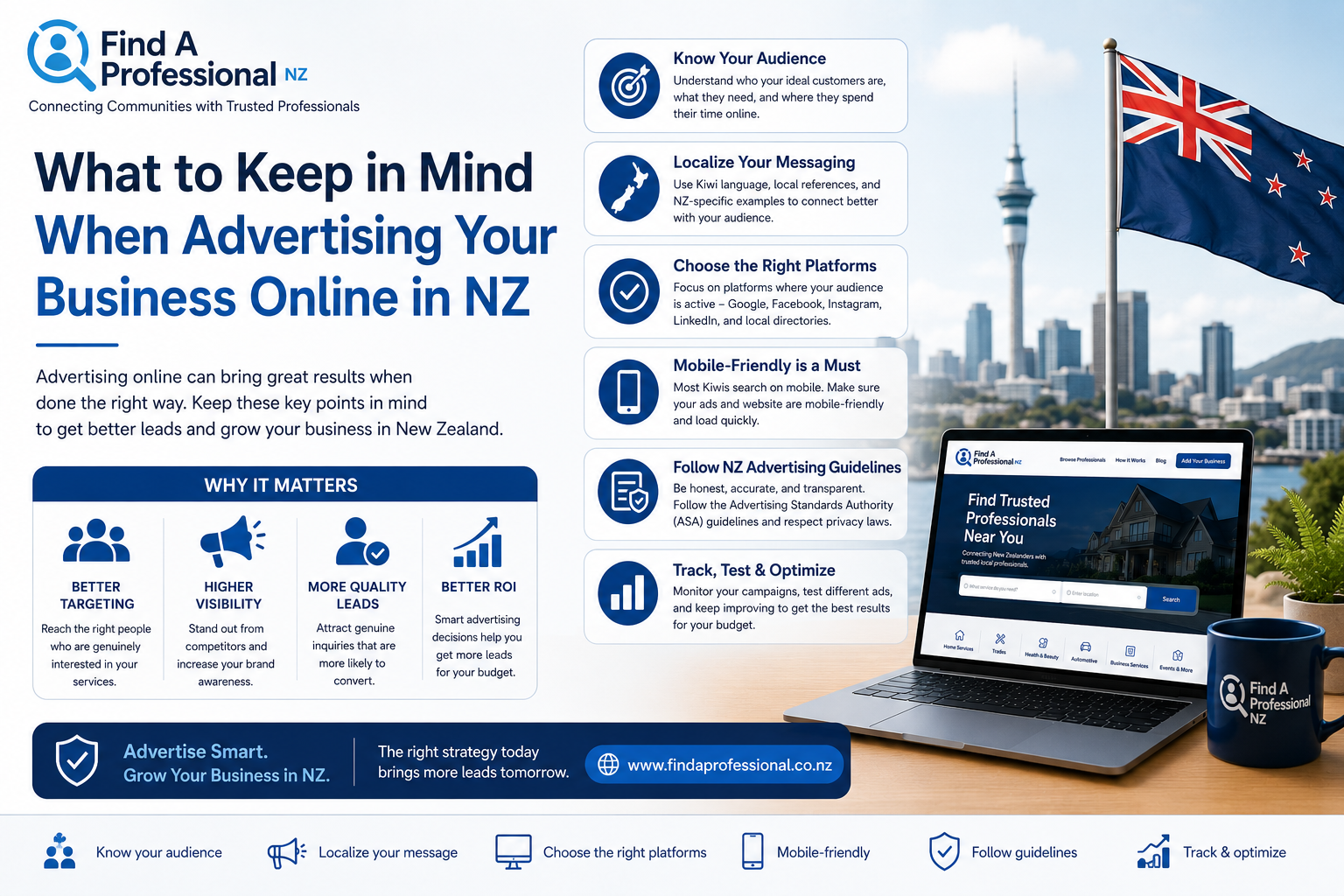 things to consider advertising business online NZ